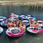 Austin bachelorette party tubing on the San Marcos River